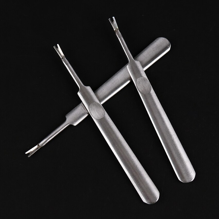 11.3Cm Rvs Cuticle Remover Zilveren Dead Skin Cuticle Pusher Trimmer Pedicure Nail Art Tool