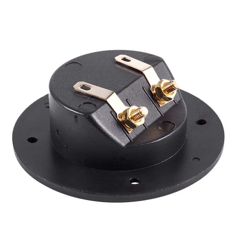 1x 2-Way Speaker Car Box Terminal Round Spring Cups & 8Pcs Gold Plated Amplifier Speaker Binding Post 4mm CNIM