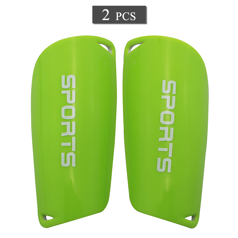 2 PCS Soccer Shin Guards Football Shin Protective Board PP + EVA Soccer Training Calf Protector Football Leg Pad: Green  / S