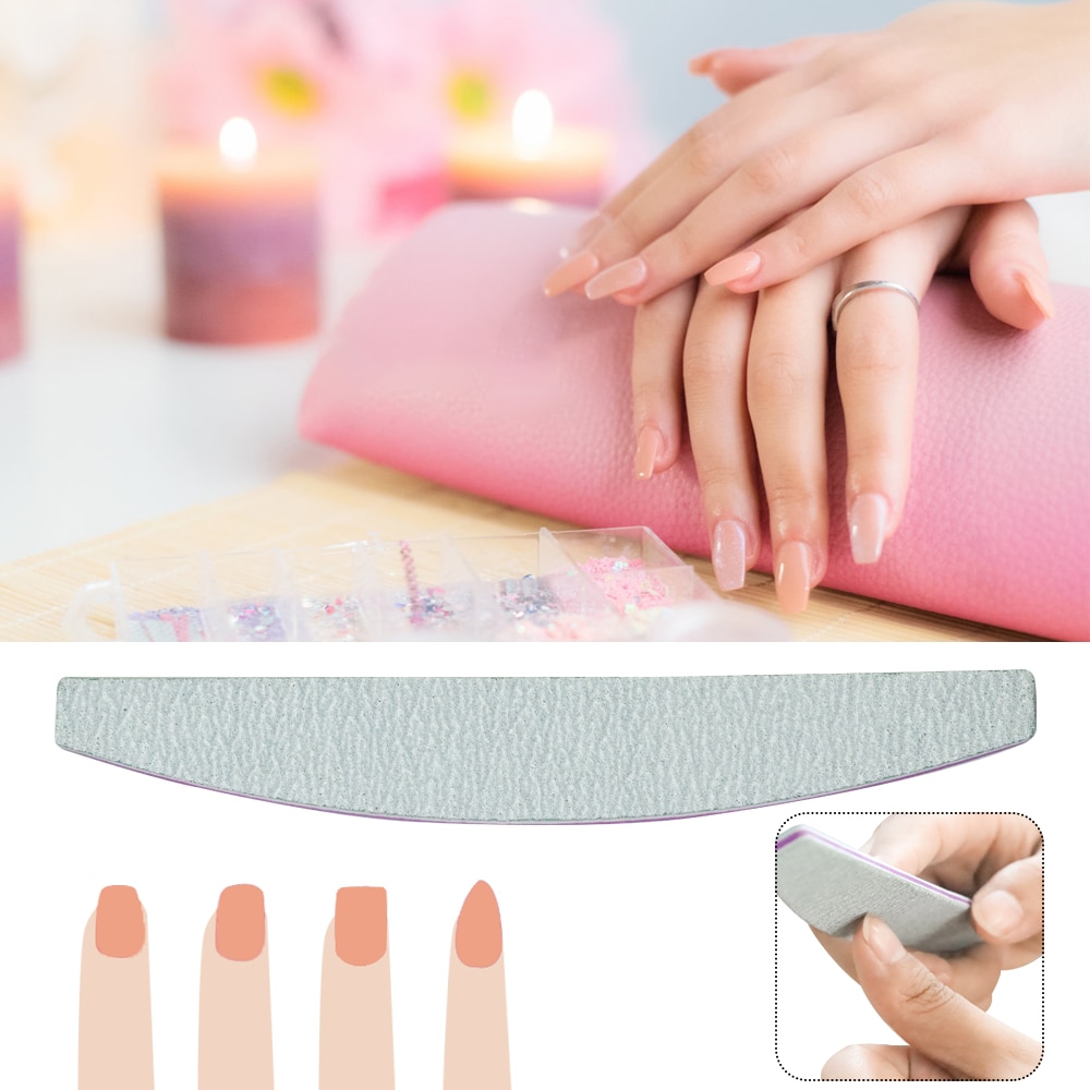 Ladymisty 5 stk/parti neglefile 100/180 slibebufferblok pedicure manicure polering polish skønhedsværktøjer neglekunst