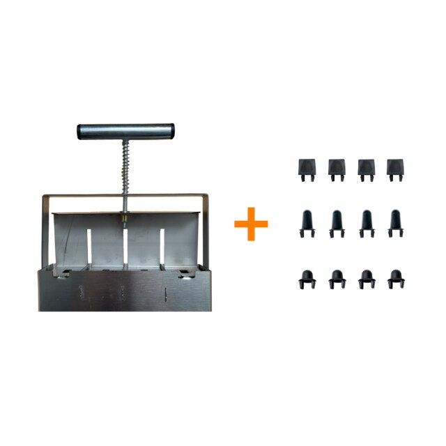 Handheld Seedling Soil Block Maker Soil Blocker 2-Inch Soils Blocking Tool with Dibble For Garden Toools: Default Title