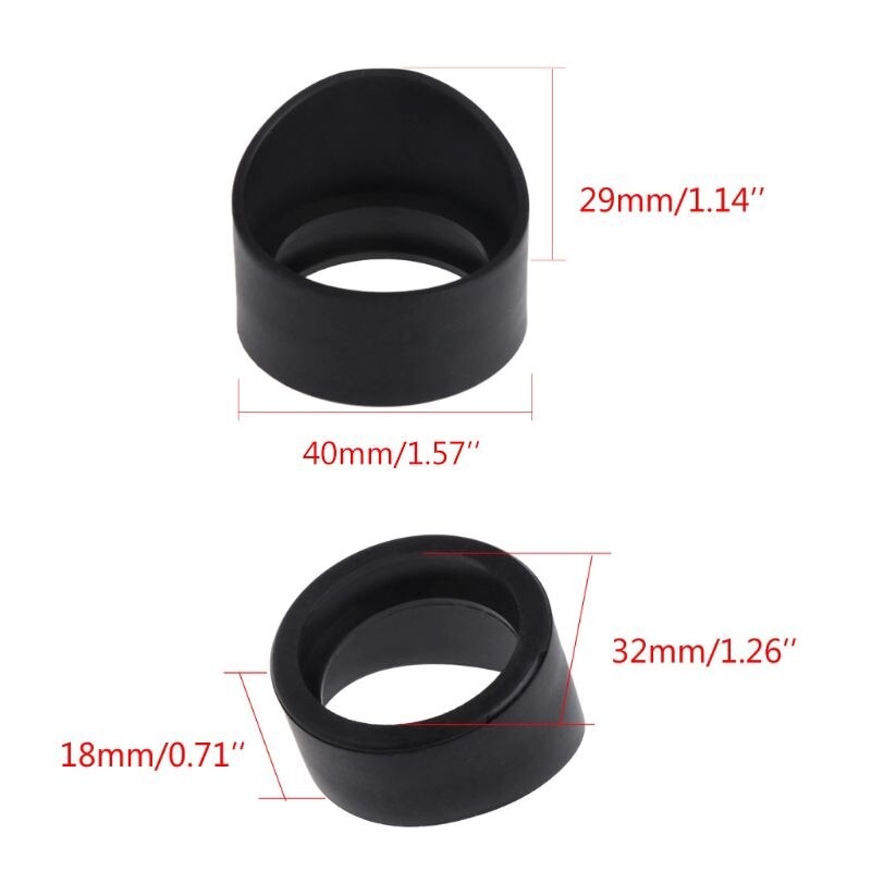 2Pcs 34mm Diameter Rubber Eyepiece Cover Guards for stereo Microscope Telescope C5AC