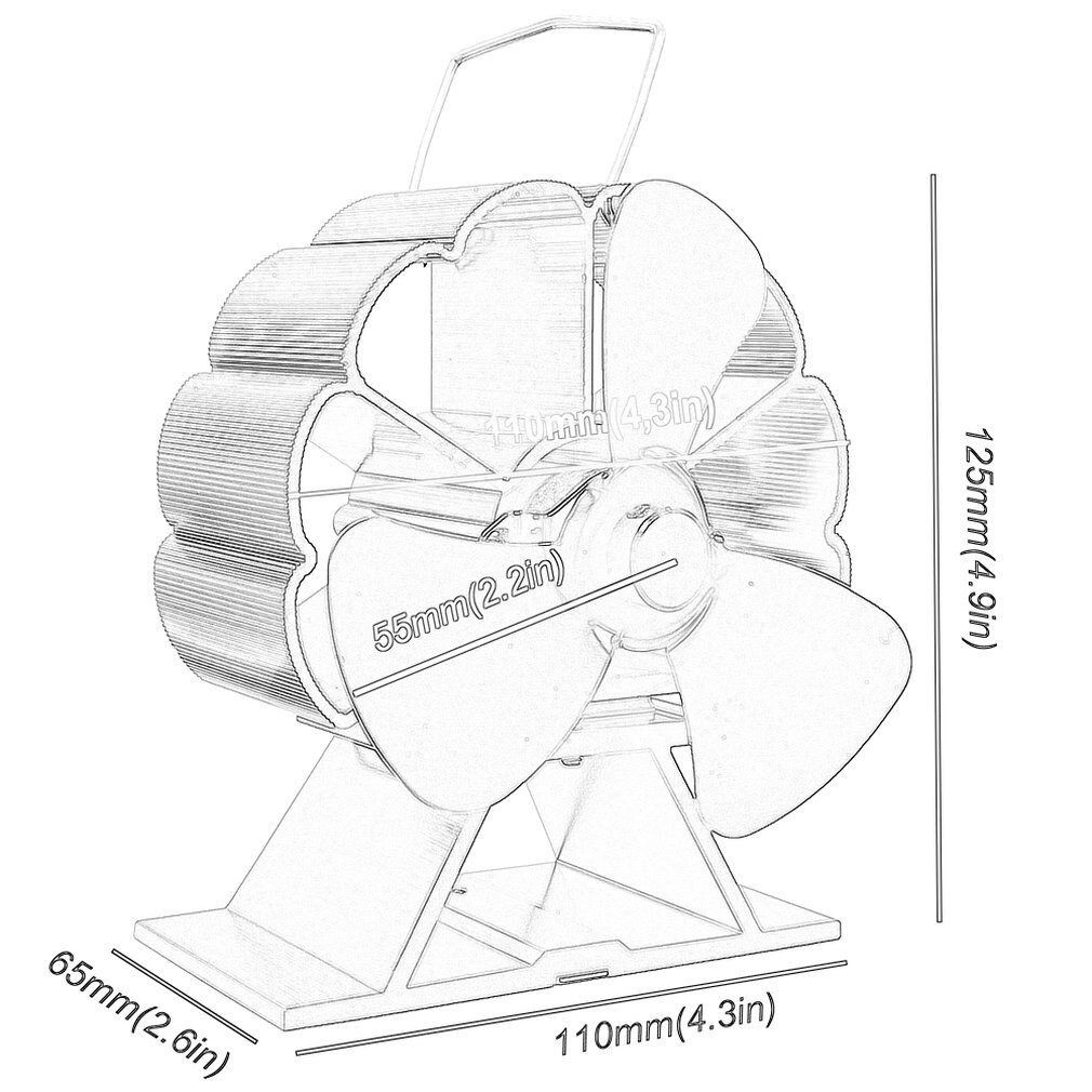 Poele impuissant ventilateur soufflant poele ventilateur poele a bois pour cheminee bruleur a bois ventilateur Eco alimenté ventilateur de cheminée ventilateur thermique