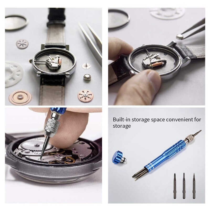 Uhr Reparatur Bausatz, Professionelle Frühling Bar Werkzeug einstellen, uhr Batterie Ersatz Werkzeug Bausatz Uhr Band Verknüpfung Stift Entfernung mit Durchführung