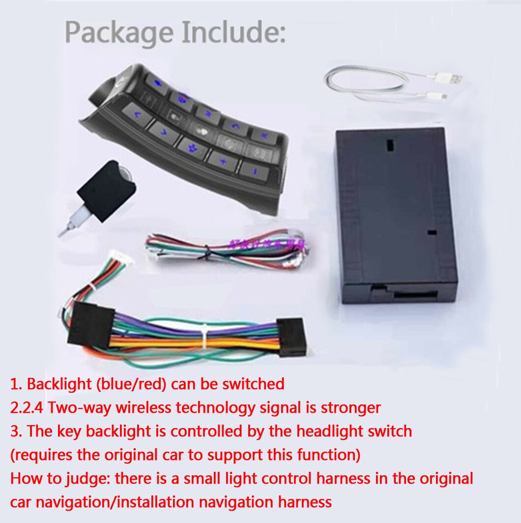 Enhanced Upgrade Car Steering Wheel Remote Control Universal Modified Accessories for 2 Din Car Android