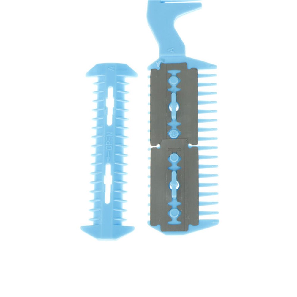 Peine recortador de pelo para mascotas, para gatos y perros, 2 cuchillas de afeitar, cepillado, herramienta de limpieza y corte de pelo, peine para peinado y corte de pelo