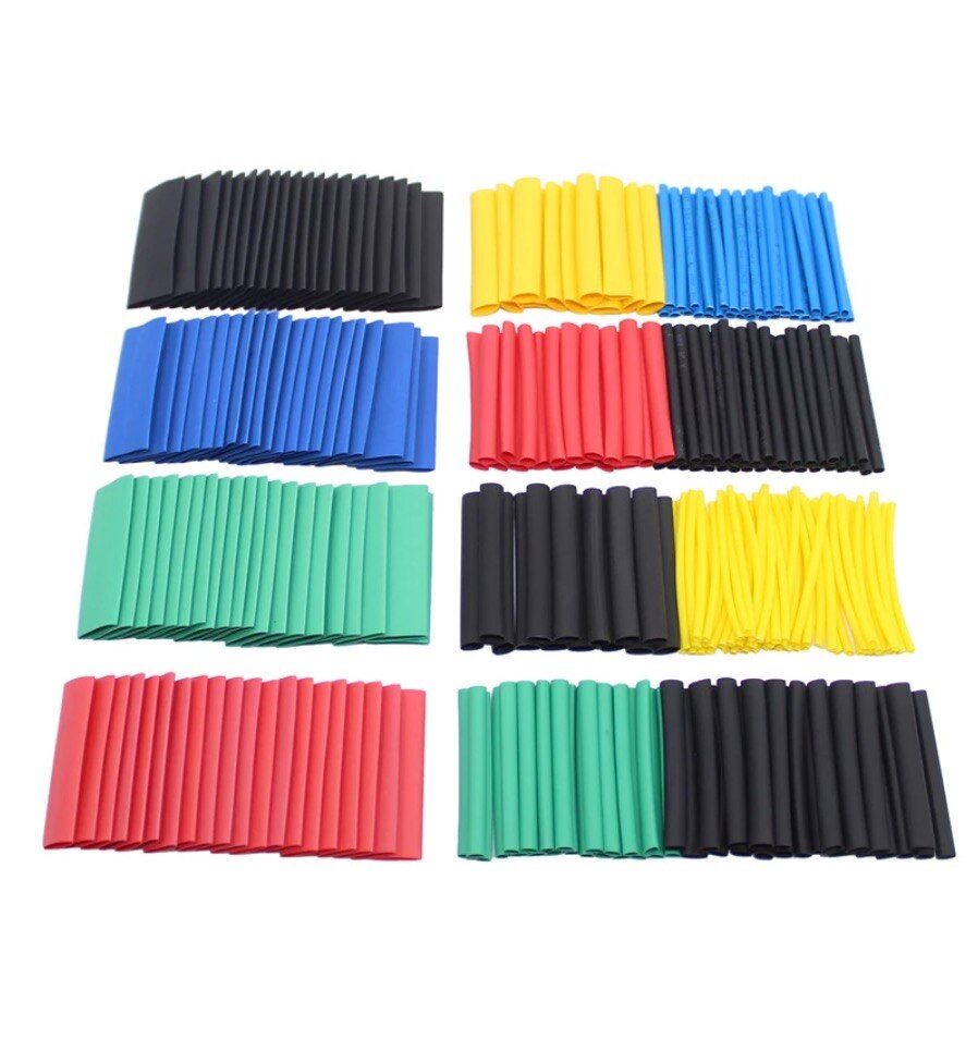 530Pcs 2:1 Krimpkous Wire Cable Sleeving Wrap Krimpkous Isolatie Krimpkousen Polyolefine Krimpen Buizen