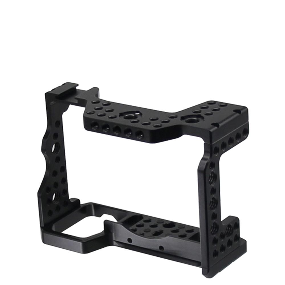 Aluminum Alloy Camera Cage Video Stabilizer with 1/4" Threaded Hole/Cold Shoe Mount for Sony A7RIII / A7M3 / A7III SLR Camera