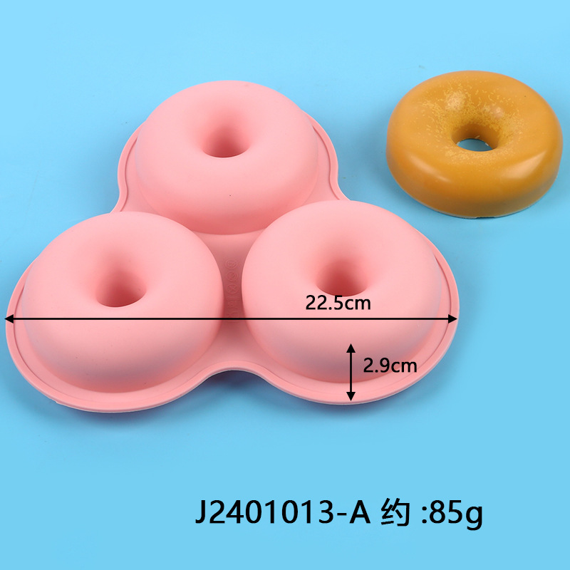 Air Fryer Egg Mold Round Shape Eggs Mold 3 Cavity Non-Stick Silicone Air Fryer Egg Pan Egg Steamer Cooking Mold Fried Egg Tool: Beige