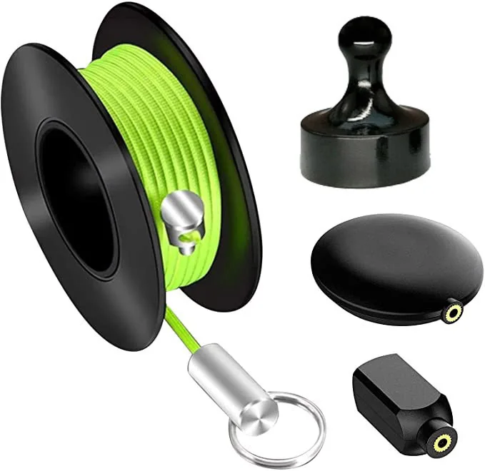 Wiremag Puller Magnetic Cable Pulling System Wall Wire Fishing Guide Tool Garden Repair Threader Easy Use Hand Tool: Green, Purple