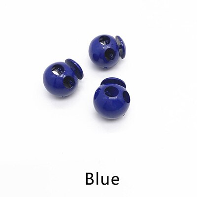20pcs 18X21mm Plastic Stopper Hat Cord End Cord Lock Spring Elasticity Adjustment Buttons DIY Clothing Decor Rope Buckle DS014: Blue