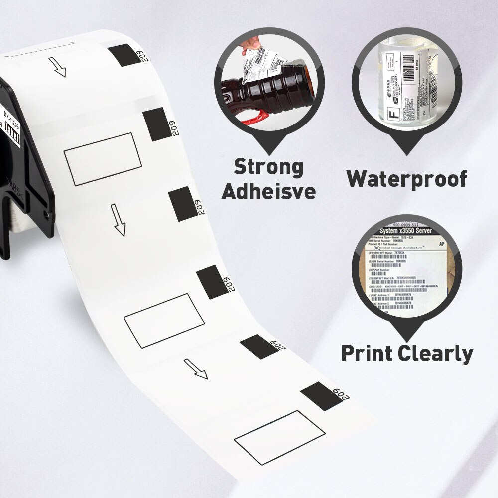 Topcolor Label Papierrol Compatibel Dymo Labels Lw 99010 99012 11352 11355 Voor Dymo Labelwriter Printer 450 Duo 400 330 320 310