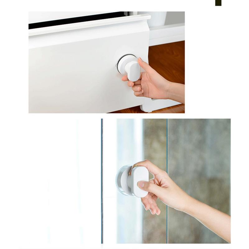 Super sugfri stansning af glasdørhåndtag skydedørskab dørhåndtag (karton)