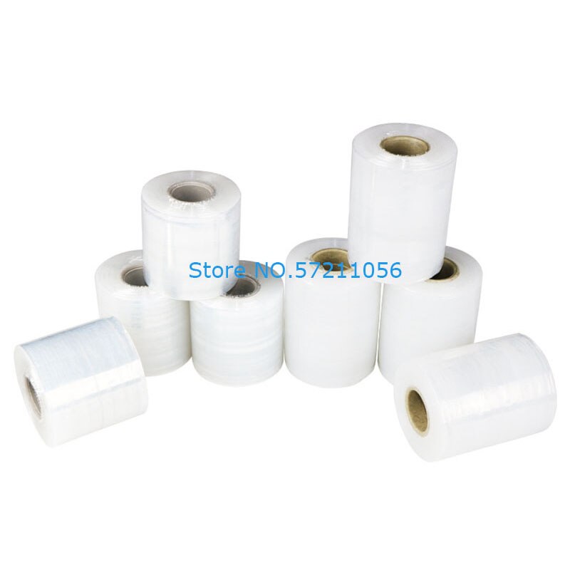 1 Roll 100cm Stretch Wrap Transparent Non-Toxic Packing Film Industrial Stretch Plastic Sealer Winding Durable Hand Wrap
