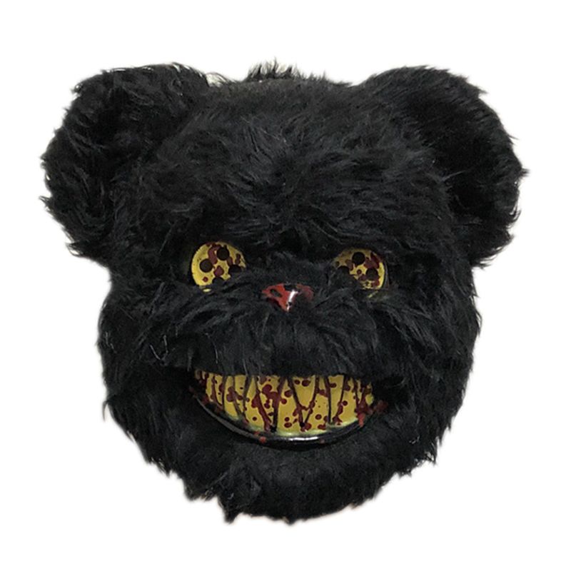 Adulte enfants Halloween en peluche Animal sanglant lapin ours masque mascarade effrayant Performance accessoire effrayant visage monstre déguisement fournitures: H