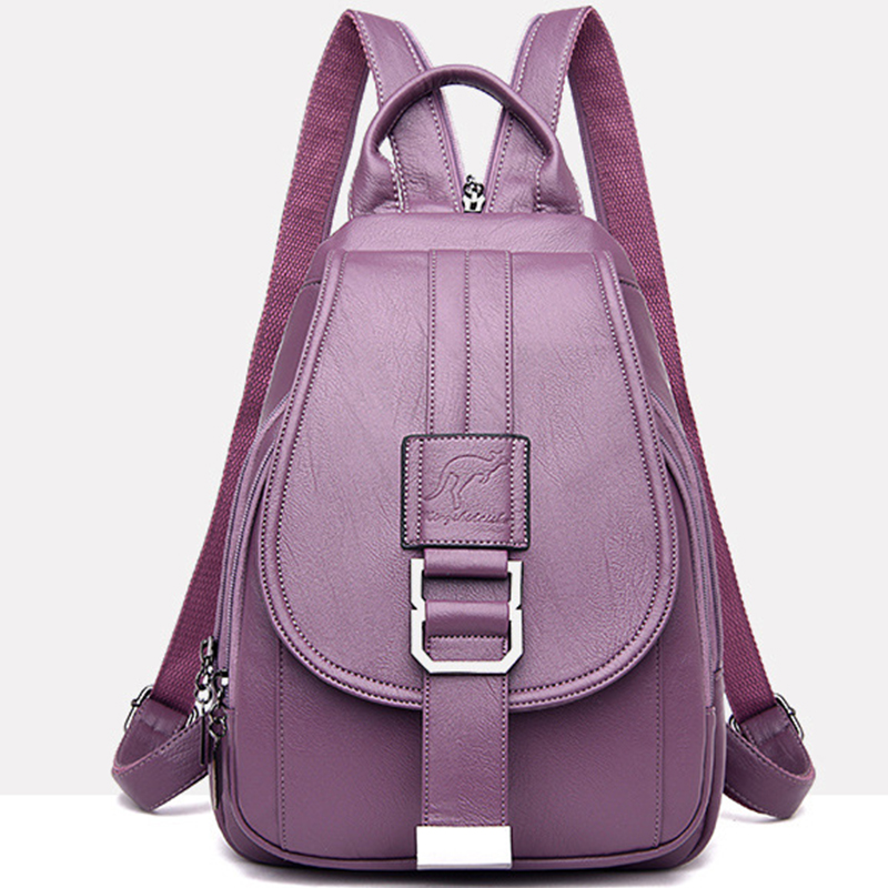 Vrouwen Lederen Rugzakken Vintage Vrouwelijke Schoudertas Sac A Dos Reizen Dames Bagpack Mochilas Schooltassen Voor Meisjes Preppy