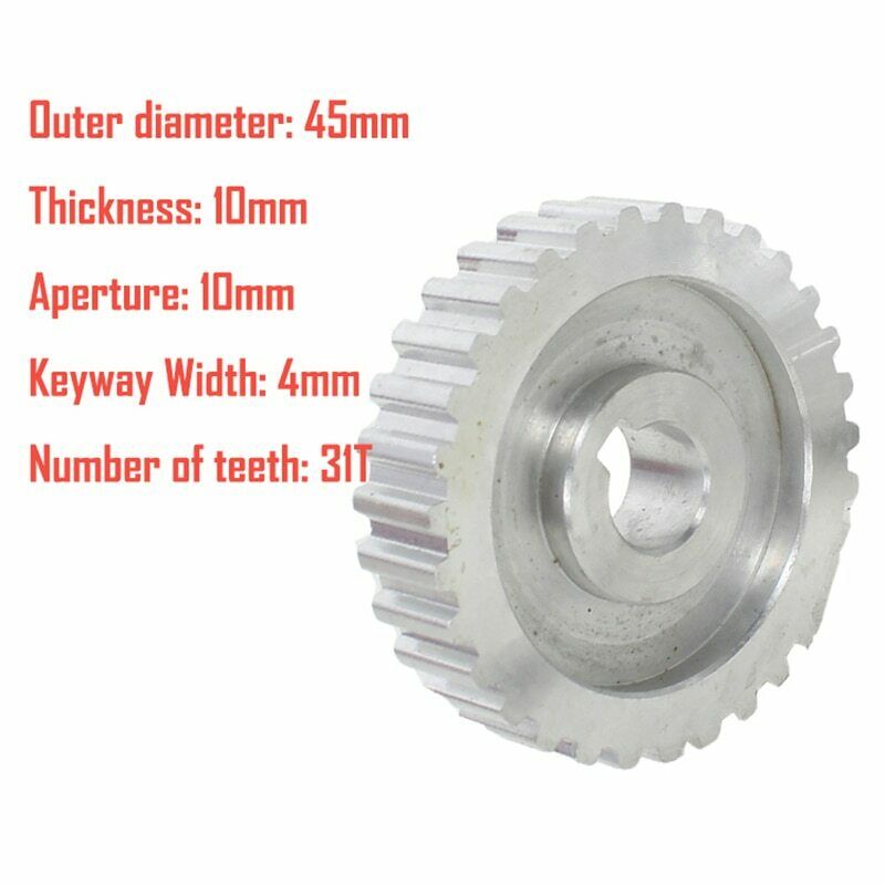 Metal Cutting Machine Gears Synchronous Pulley Gear Motor Belt Gear Mini Lathe 1 Set