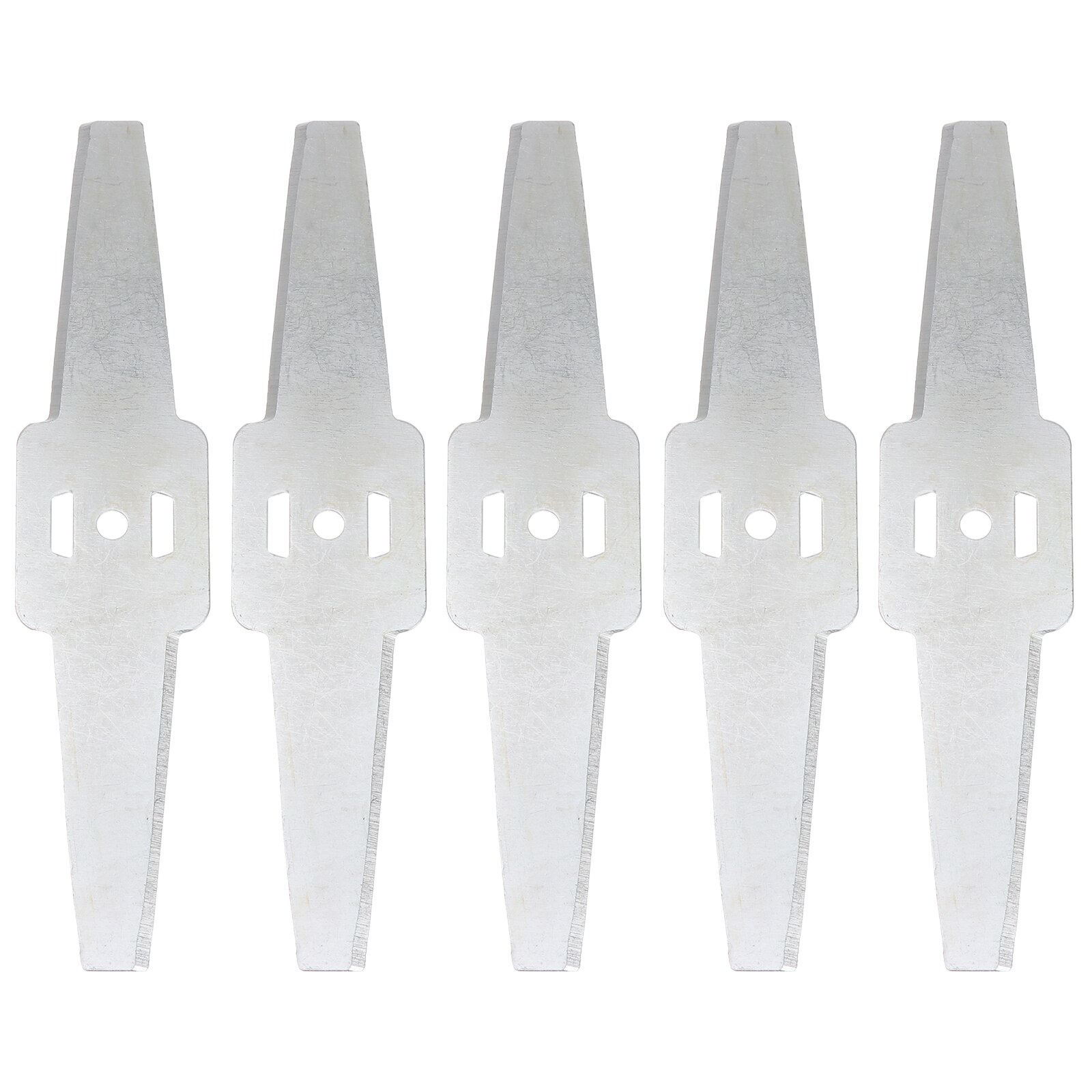Metal Grass String Trimmer Blades Lawn Mower Garden Grass Replacement Trimmer Tool Replacement Saw Blade for Cutting Grass Blade: 5PCS