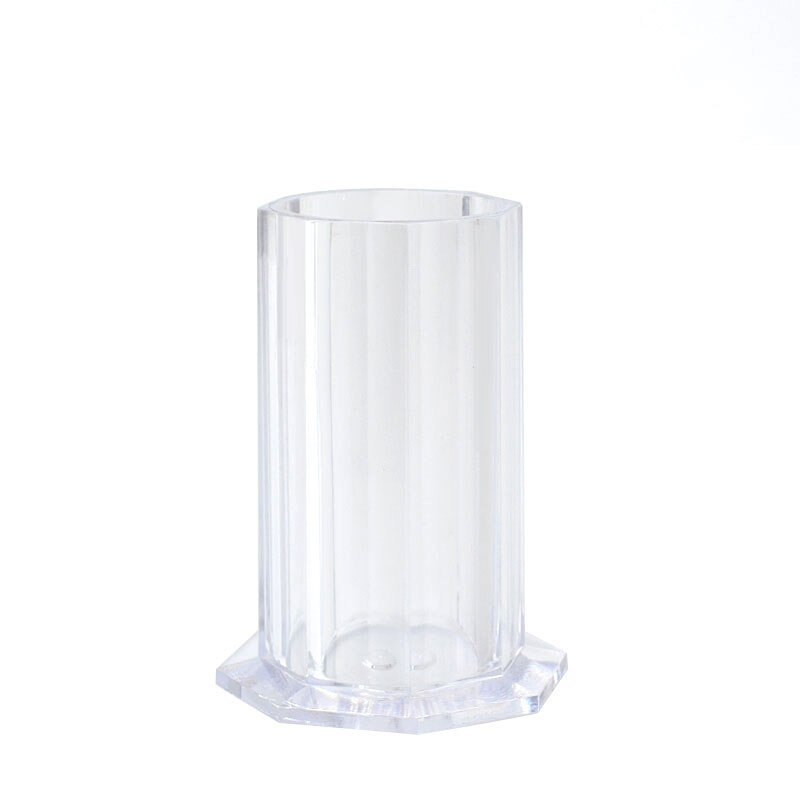 Soporte de almacenamiento de pinceles para decoración de uñas, estuche organizador de bolígrafos de pintura de uñas rosa roja, utensilios de manicura cosmética, 1 ud.