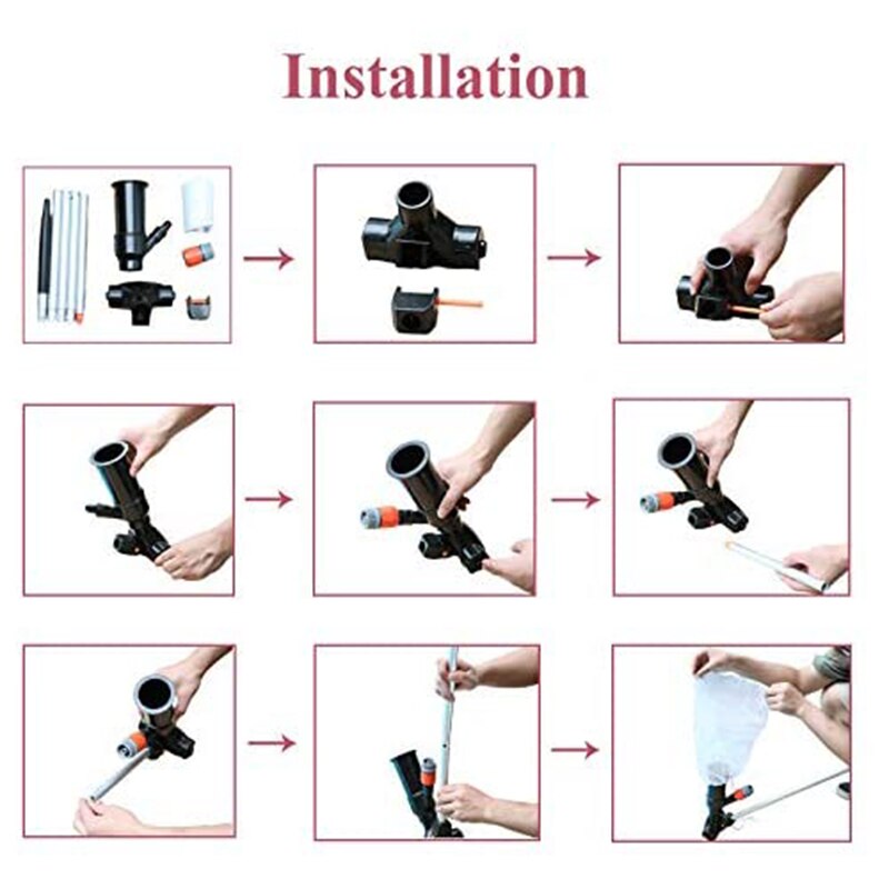 Pool Vacuum Underwater Cleaner, Handheld Pool Vacuums Floating Objects Cleaning Tools for Inflatable Pools