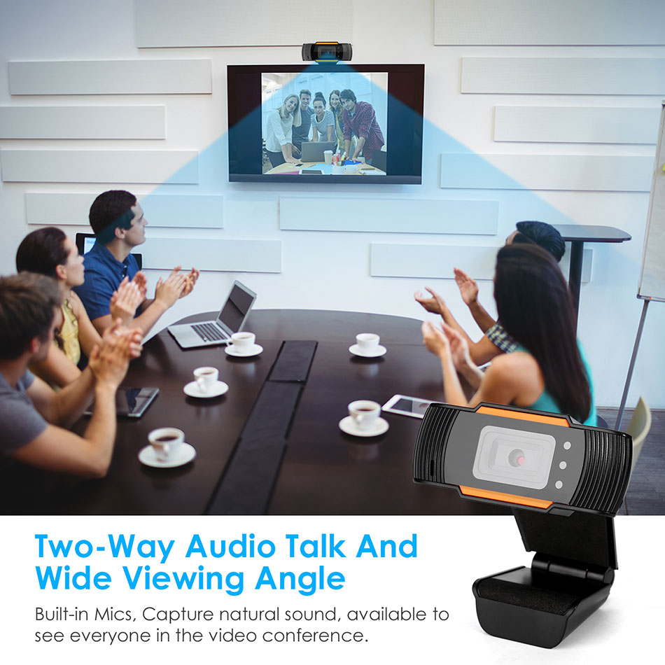 480/720/1080P Usb Hd Webcam W/Mic 180 Graden Groothoek Web Camera Voor zakelijke Conferentie Ruisonderdrukking Video Recorder