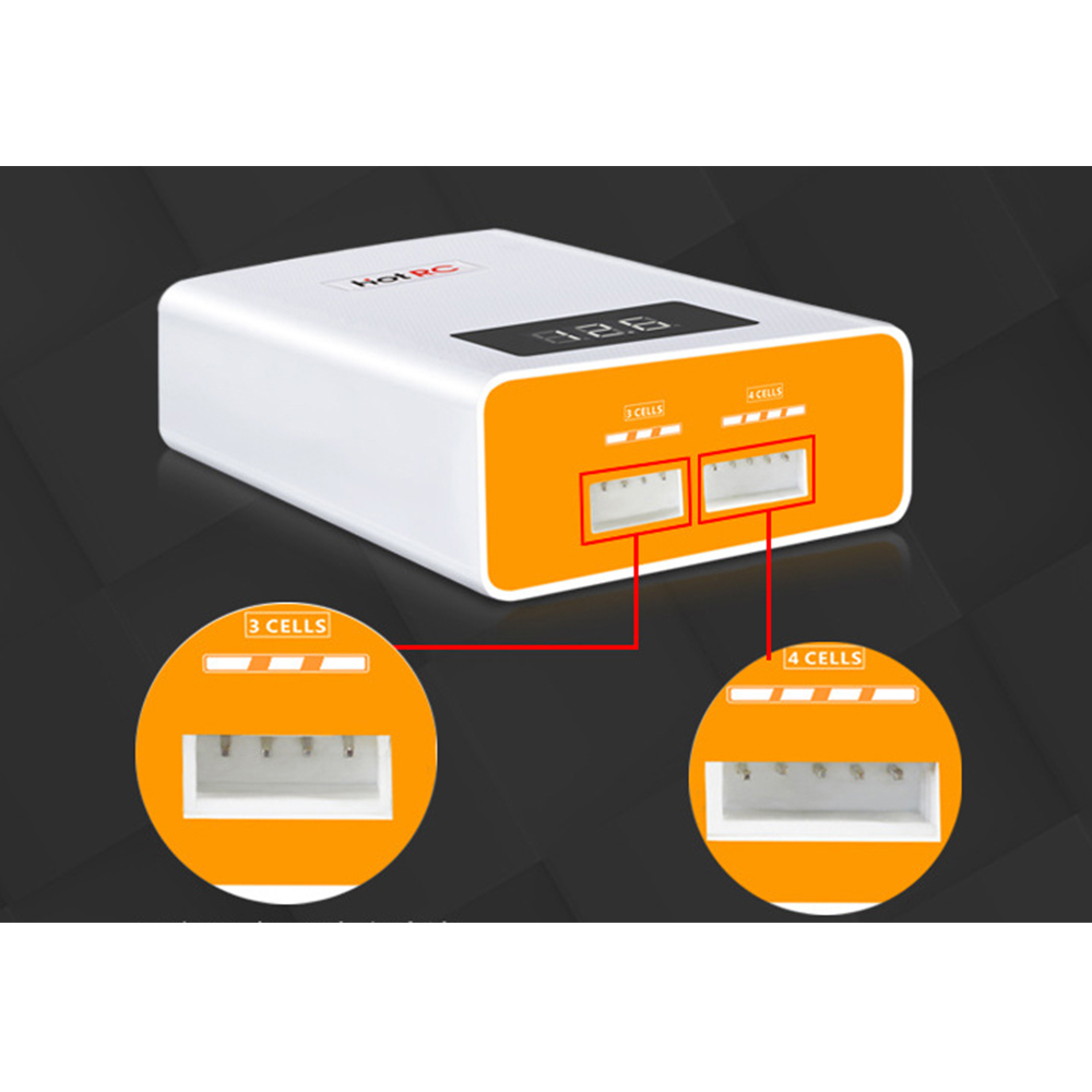 Hotrc A400 Digitale 3S 4S 3000mAh RC Lipo Batterij Balanslader met LED Scherm voor 4s 3s Lipo Batterij Lading
