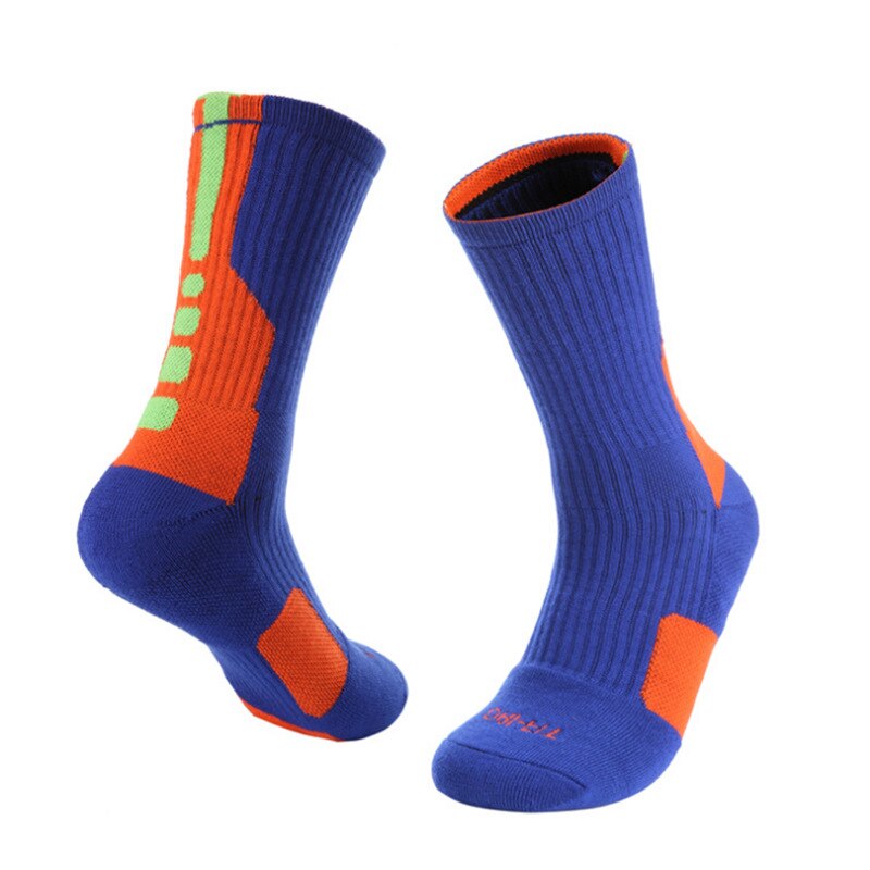 USHINE Men Sports Socks Cycling Basketball Running Sports Socks Hiking Tennis Ski Unisex Bicycle EU39-45: blue / EU 39-45 US 7-10