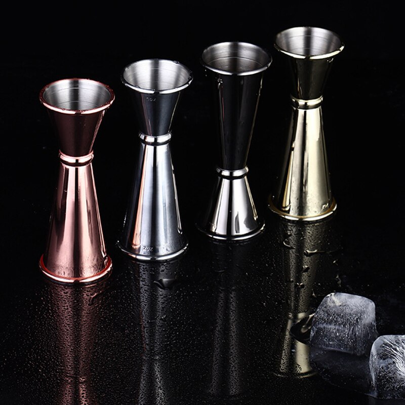 Cocktail Bar Jigger Stainless Steel Measuring Cup Jigger Double Spirit Bartender Bar Wine Jigger Liquo Measuring Tool Kitchen