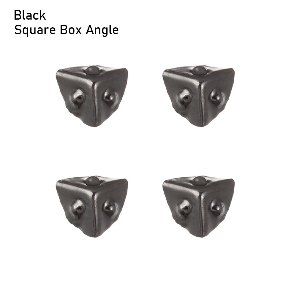 4 pçs/set mini artesanato de metal diy manual boneca sacos mala caixa peças caso protetor canto bagagem tronco caixa bloqueio acessórios