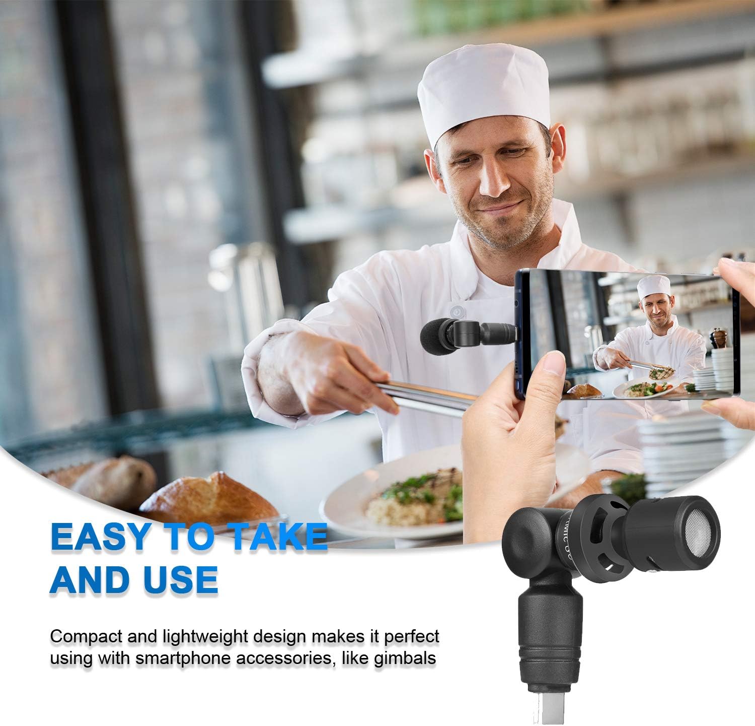 Saramonic SmartMic Di/UC Mini mikrofon dla iPhone Android komputer stancjonarny Laptop komórkowy nagrywanie YouTube transmisja na żywo Vlog