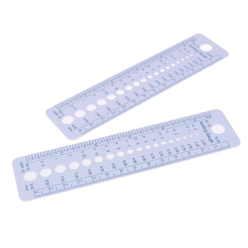 1Pc Ruler Tool All In One 2-10mm US UK Needle Gauge Inch cm Canada Sizes Knitting: 2pcs