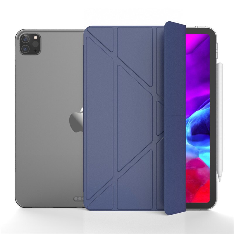 Case For iPad Pro 11 Cover Ultra Slim PU Leather+TPU Back Smart Magnetic Flip tablet Stand cover for iPad Pro 11 case: dark blue / Pro 11inch 2018