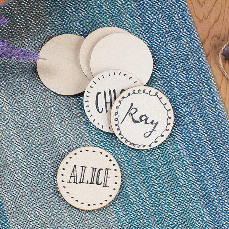 50PCS Kinderen DIY Geschilderd Hout Chips Huishoudelijke Decoratie Board Kinderen handgeschilderde Levert