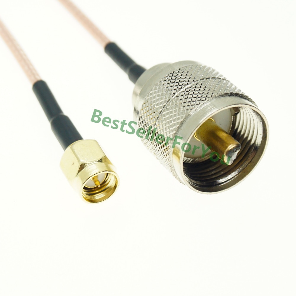 UHF Mannelijke PL259 Male naar SMA MALE connector adapter RG316 Coax pigtail Jumper RF Kabel