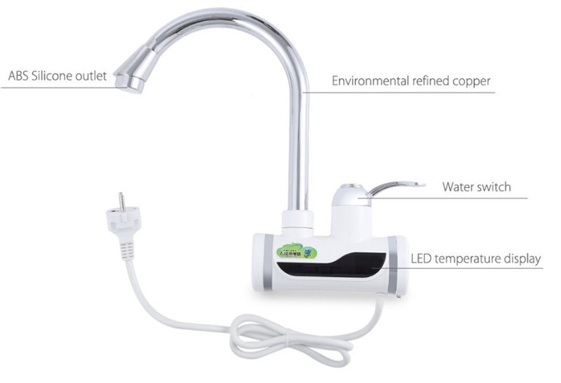RX-003-2, Digitale Display Instant Warmwaterkraan, Snelle elektrische verwarming water tap, Inetant Elektrische Verwarming Water Kraan