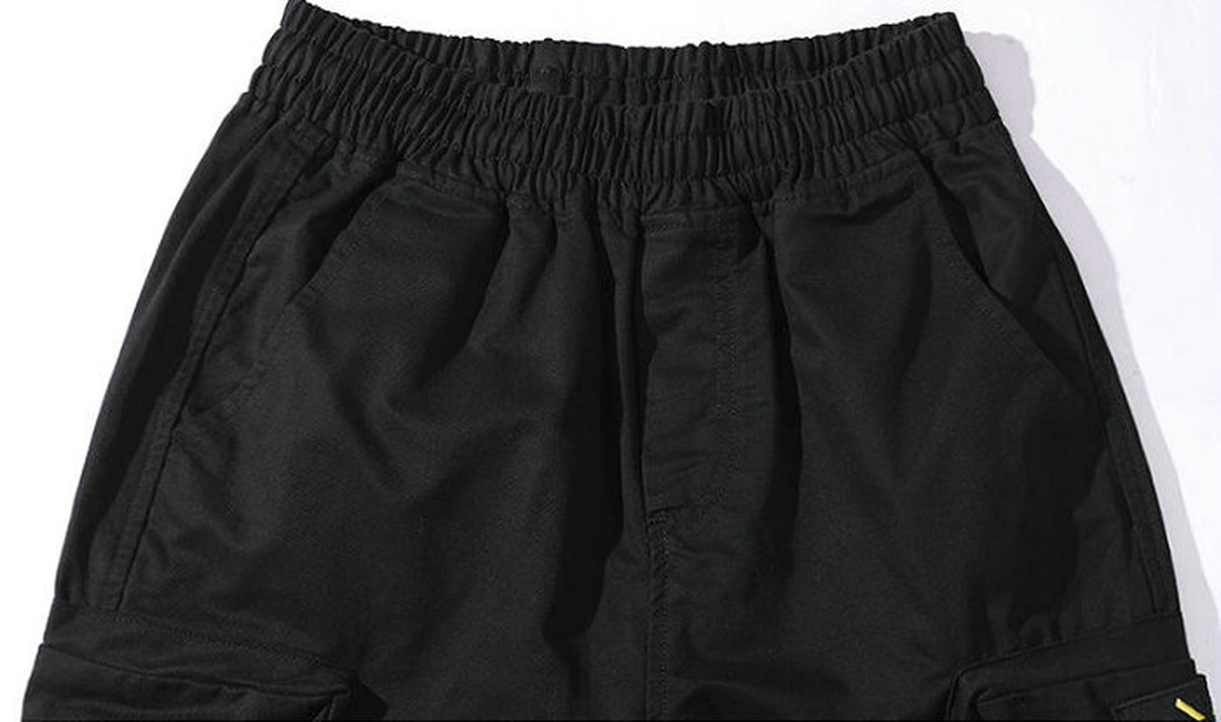 Pantalones informales con cintas para hombre, pantalón negro ajustado, para correr, con bolsillos laterales, de algodón, ropa para hombre, vaqueros, disfraces