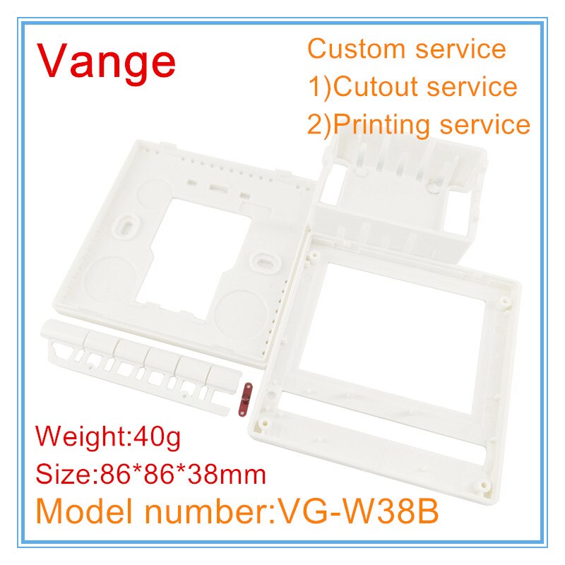 1pcs/lot electronic control box 86*86*26mm wall mount ABS plastic housing enclosure case