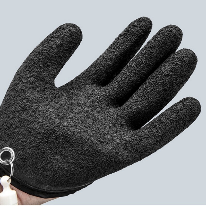 Fisker fange fisk handsker skære og punktere resistente anti-slip latex fiske handsker
