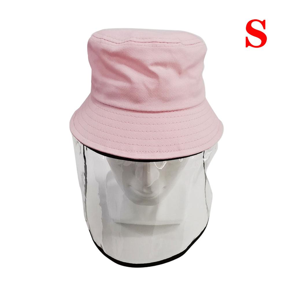 Children's Protective Transparent Mask Anti-fog flu Coronaflu Saliva Face Masks Windproof Fisherman Hat With Protection Cap: C