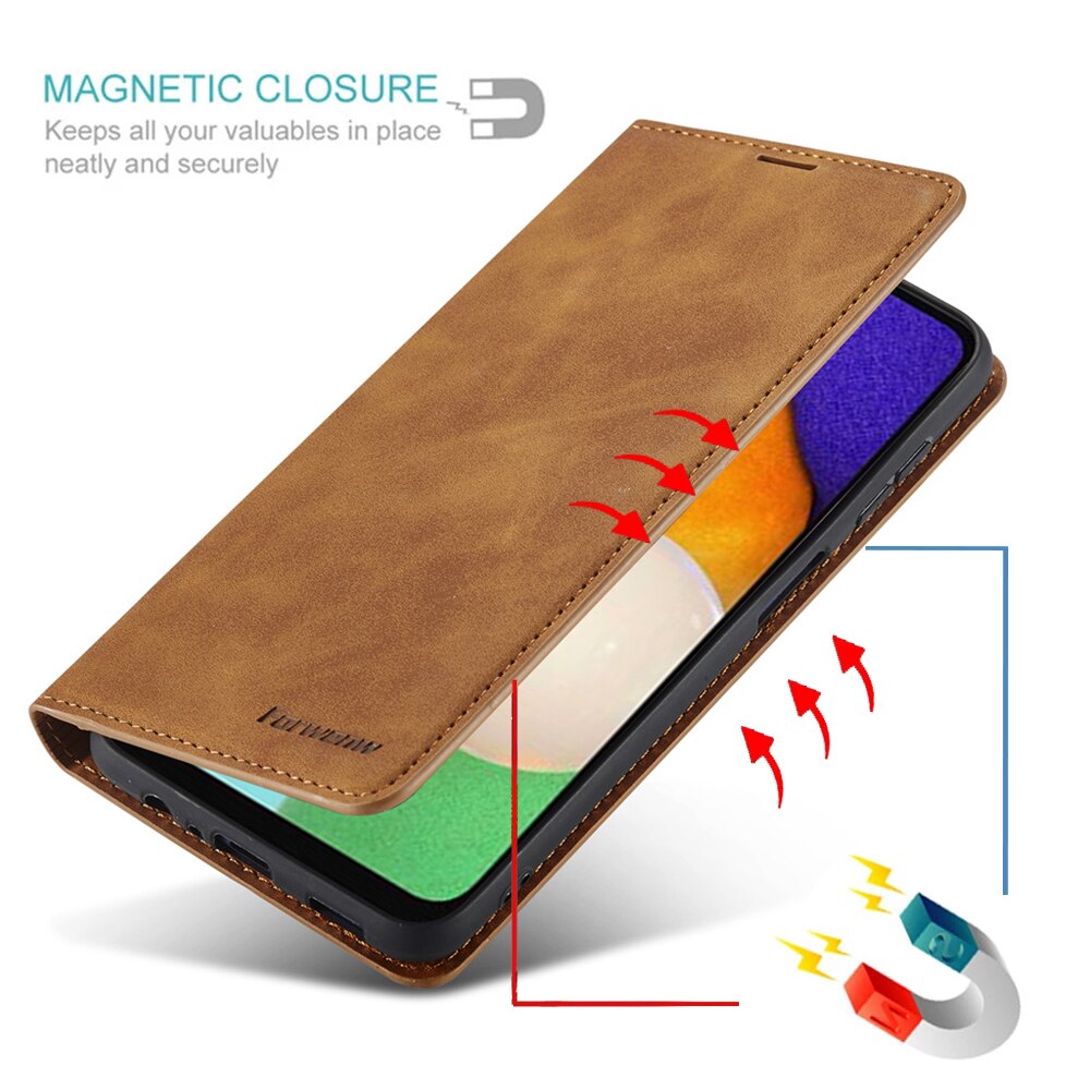 Luksusowe PU skórzane etui do Samsung Galaxy A53 A33 A13 5G A03S odwróć portfel Slot kart Anti-Knock ochrony torby telefon pokrywa Coque