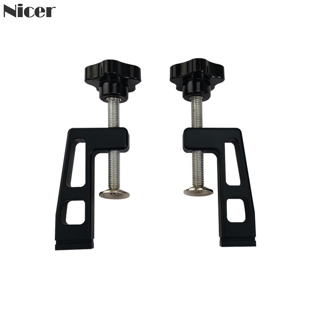 2pcs Set G-clamps For 45mm T-track 75mm Fence Universal G Clip Fixtures Woodworking Tools