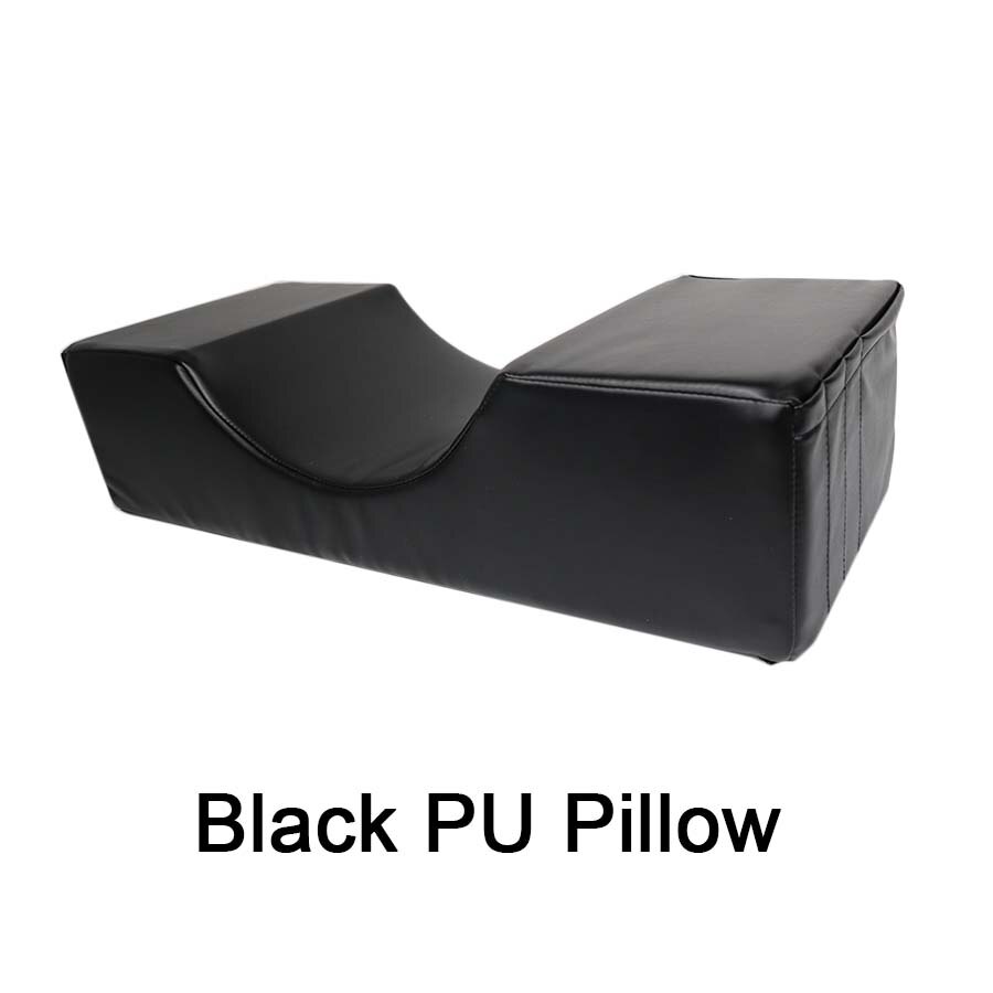 1 Pcs eyelash extension special pillow For Beauty Salon Neck Lash Flannel / Leather Pillow Acrylic Shelf Organizer Stand: Black PU pillow