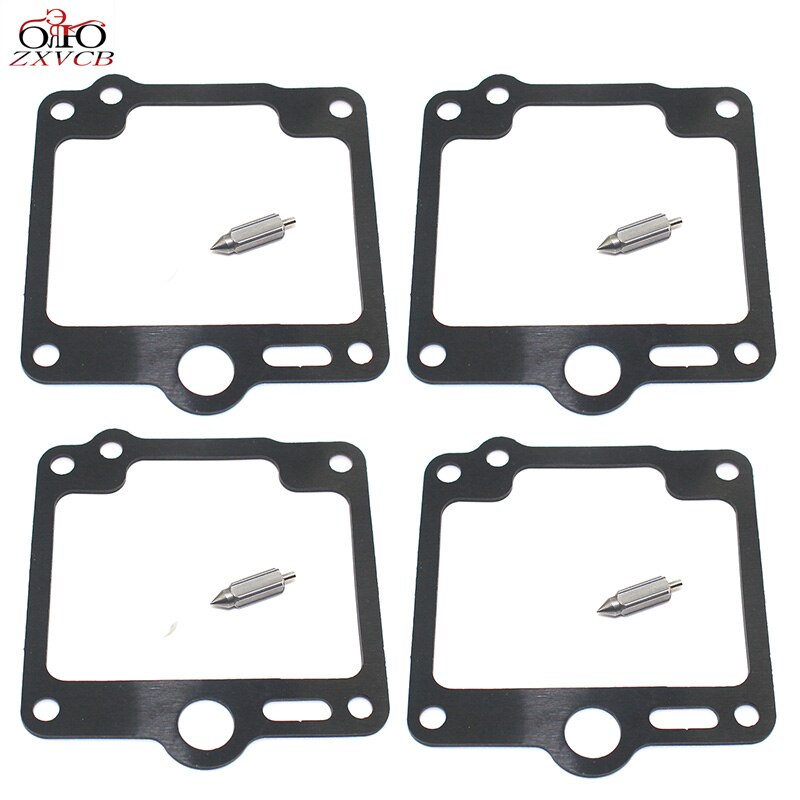 Kit de reparación de carburador para Yamaha XJ900 31A XJ 900 1983-1984 31 A, válvula de aguja flotante, piezas de junta de asiento: 4pcs needle gasket