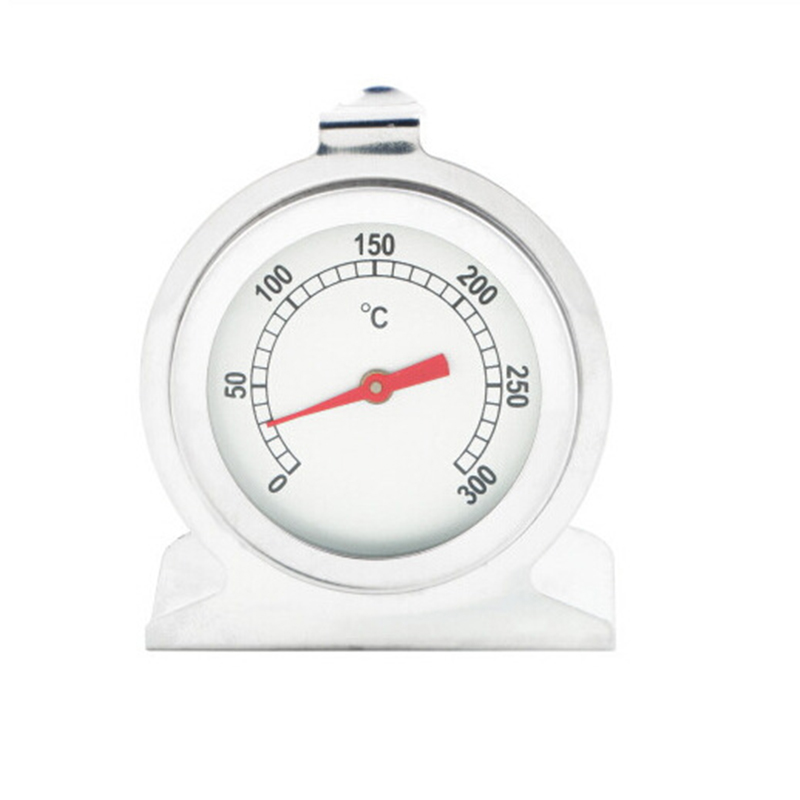 0-500 graders ugnstermometer med dubbla displayer i rostfritt stål köksgrillredskap grill bakugnstemperaturmätning: 0-300 grader