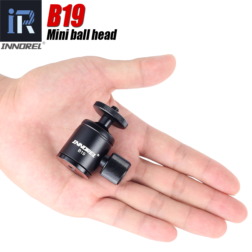 B19 Mini Balhoofd Voor Statief Mobiele Telefoon Smartphone Aluminium Statief Hoofd Voor Selfie Stok Licht Gewicht Camera