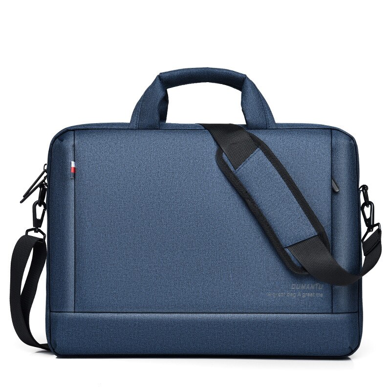 Notebook Laptop Tassen Waterdichte 15.6 Inch Macbook Computer Zakelijke Tas Tablet Mannen Aktetas Messenger Bag: blue