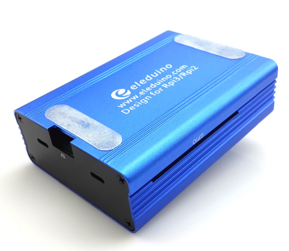 Blue Aluminum Case for Raspberry Pi 3 Compatible with Raspberry 2 B+ Protective Shell