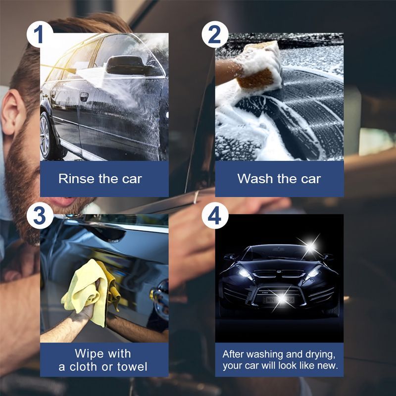 Golden Carnauba Car Wash Wax Super Gloss Ceramic Wax Car Coating Paint Care Polishing Paste Hydrophobic Quick Coat Liquid Wax