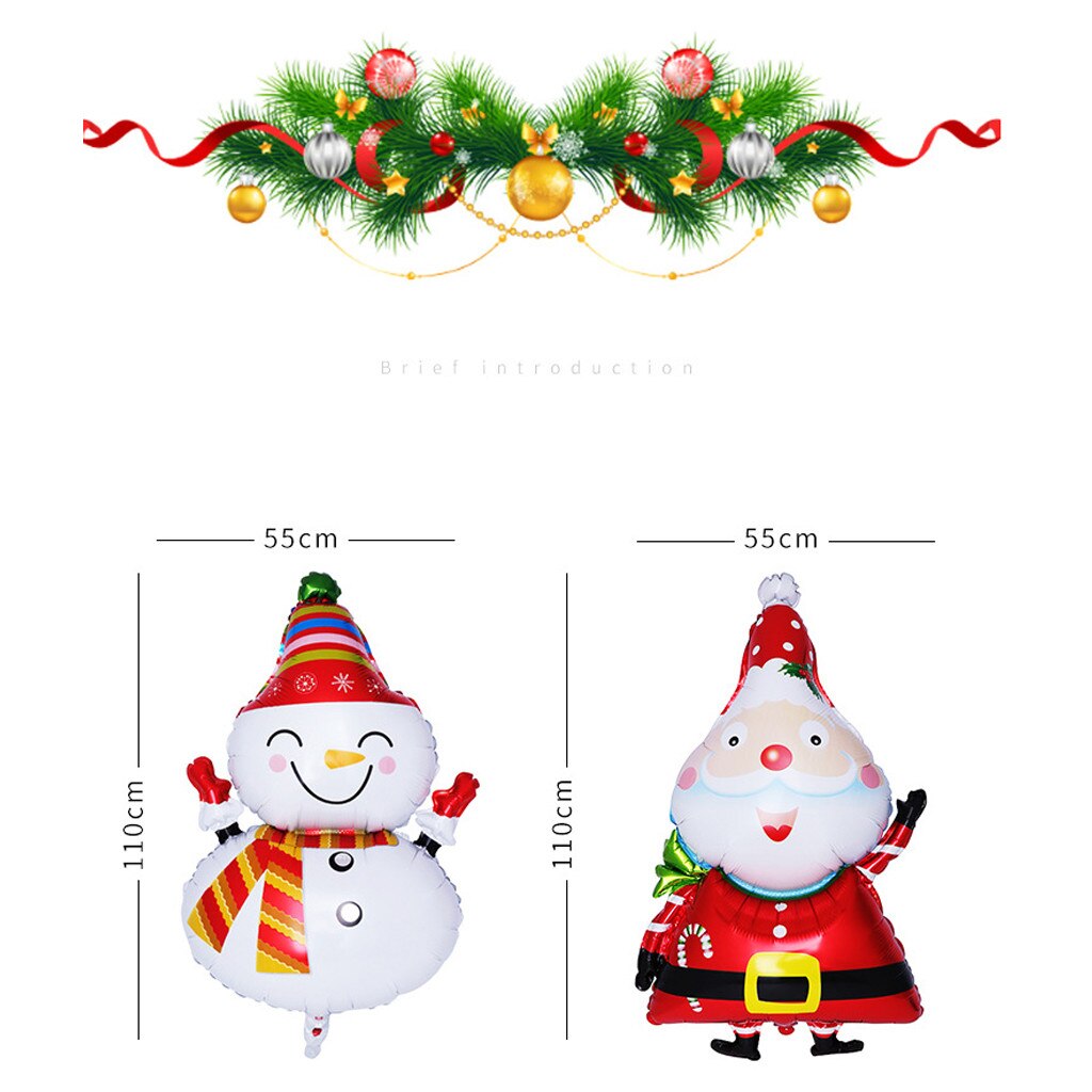 Kerst Folie Ballonnen Kerstman Ballon Sneeuwpop Globos Xmas Herten Pinguïn Ballon Kerst Decoraties Voor Huis Jaar