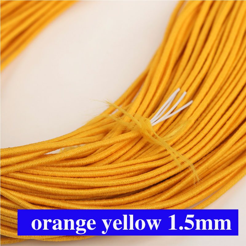 Cuerda elástica fuerte de 1,5mm, banda elástica colorida de , cordón de goma para costura DIY, joyería, manualidades, accesorios
